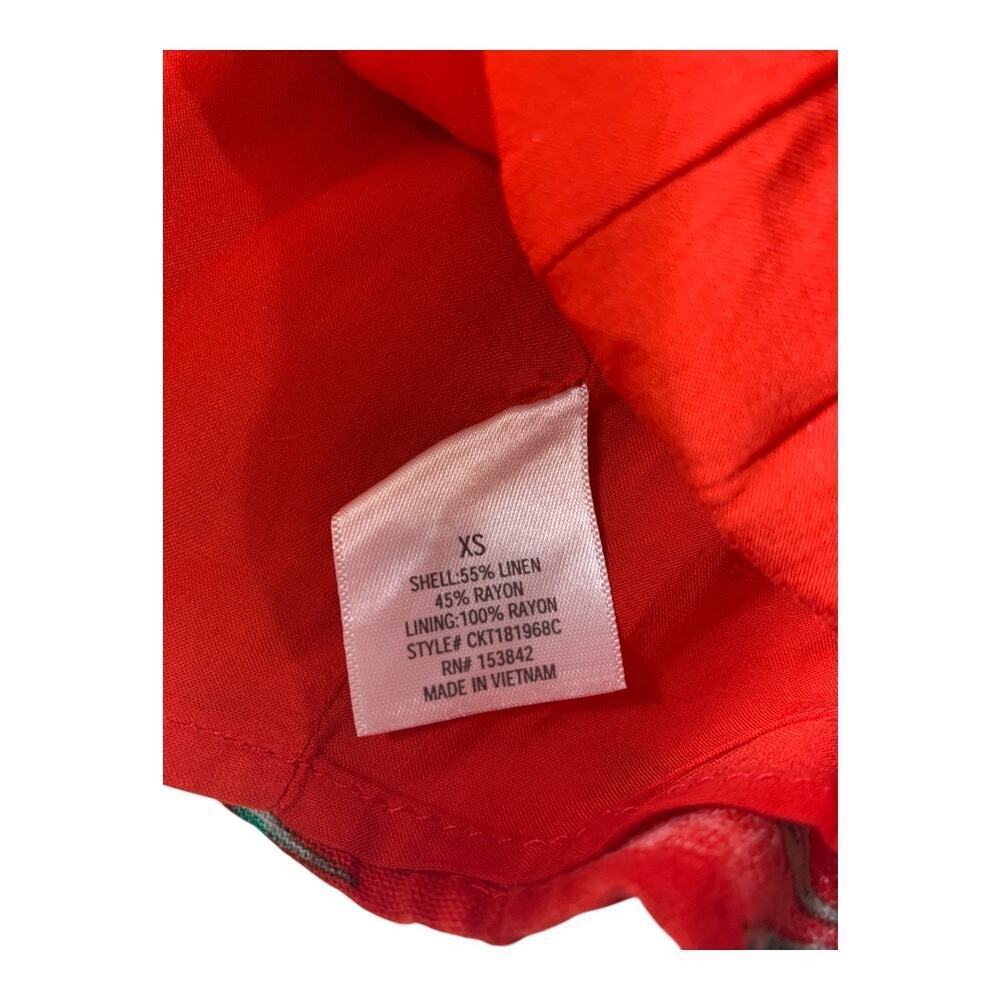 NEW Francesca's Linen Blend Cropped Button Front Ruffled Sleeve Halter Top XS - Picture 7 of 7